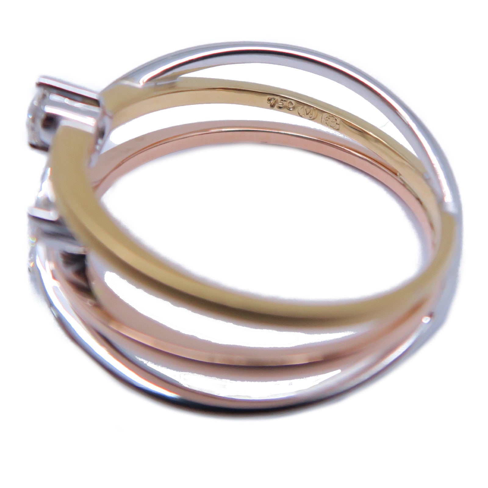 JEWELRY 【激減優惠】18K白金/黃金/玫瑰金Diamond Ring 0.12ct/0.13ct鑽石戒指US#8