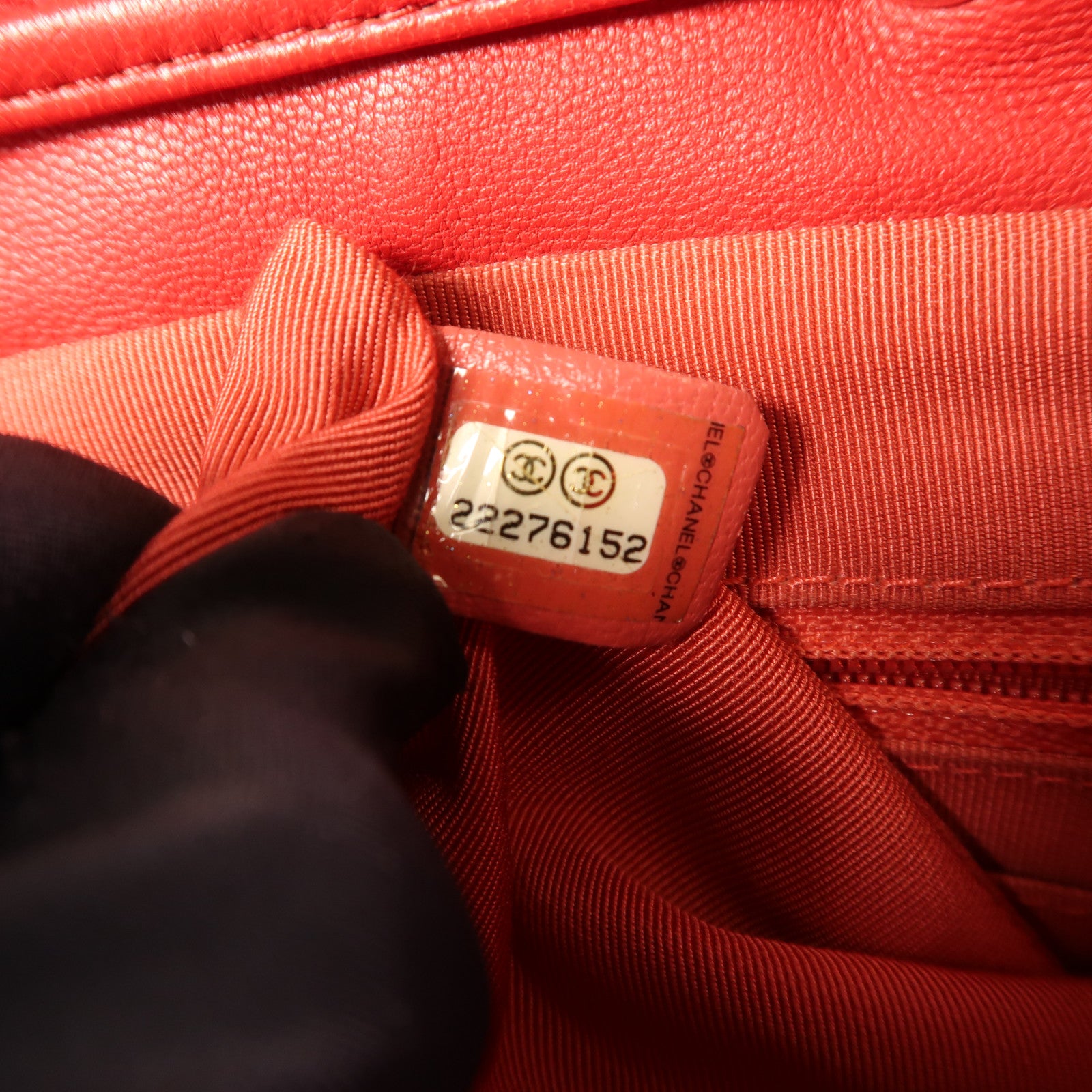 CHANEL 皮革Backpack金扣背包