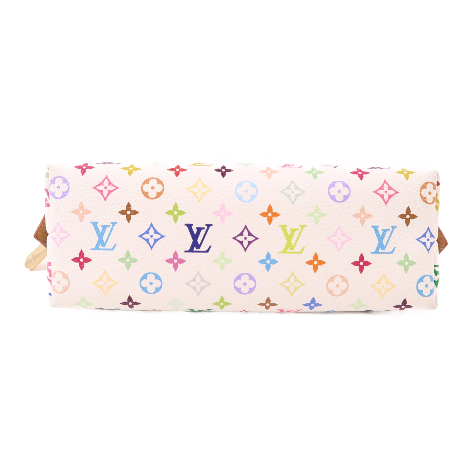 LOUIS VUITTON 【激減優惠】Monogram Multicolour金扣手拿包白色