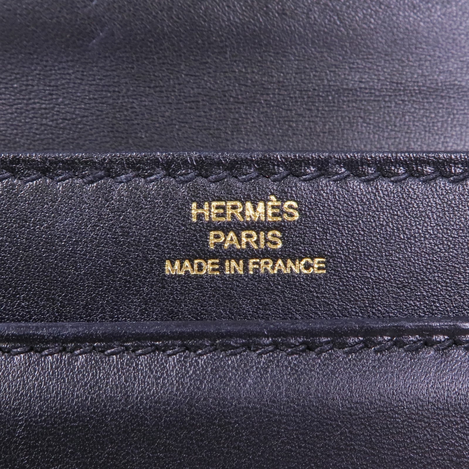 HERMES Tadelakt皮革Verrou Mini金扣鏈帶肩背袋Noir