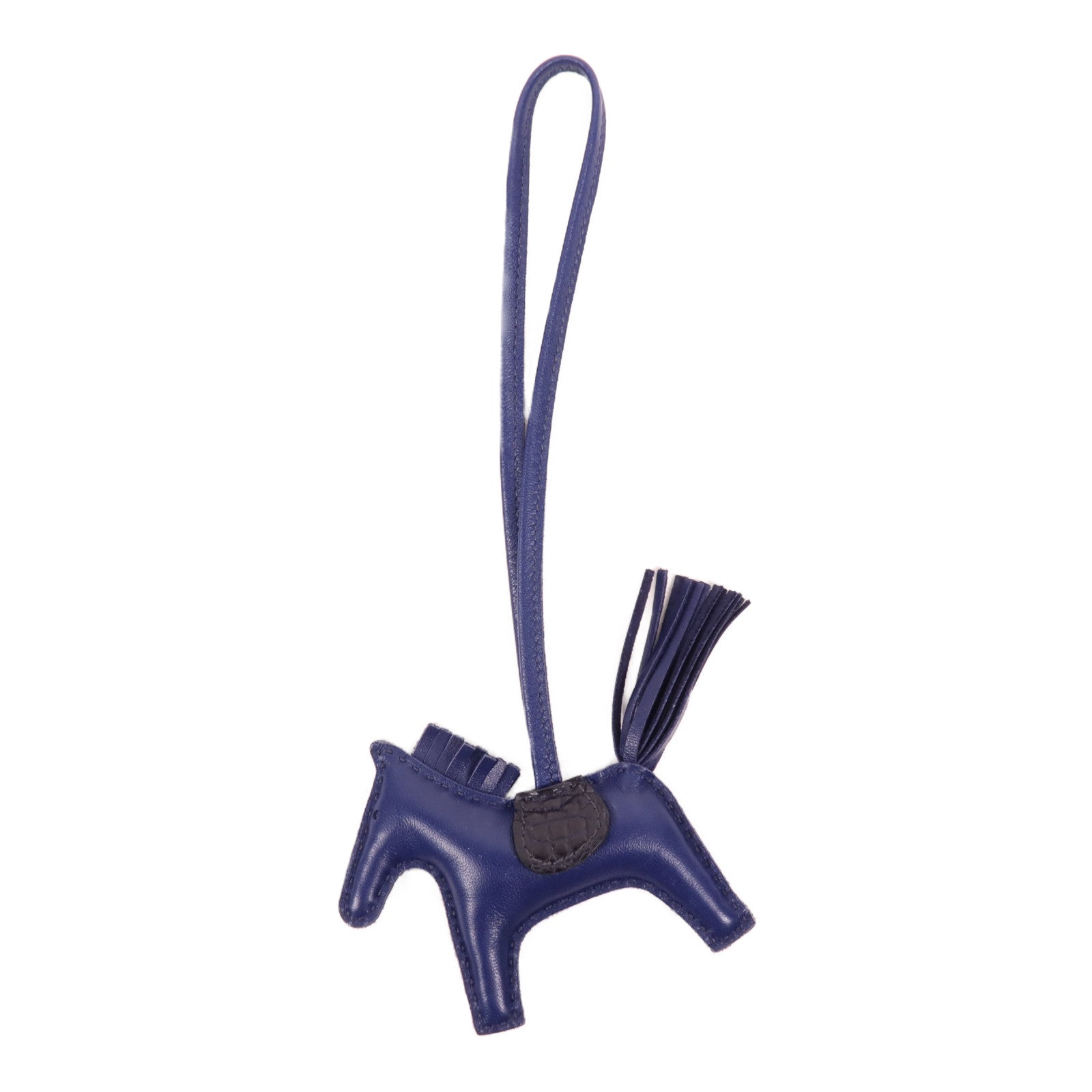 HERMES 鱷魚皮革/Milo皮革Rodeo PM掛飾