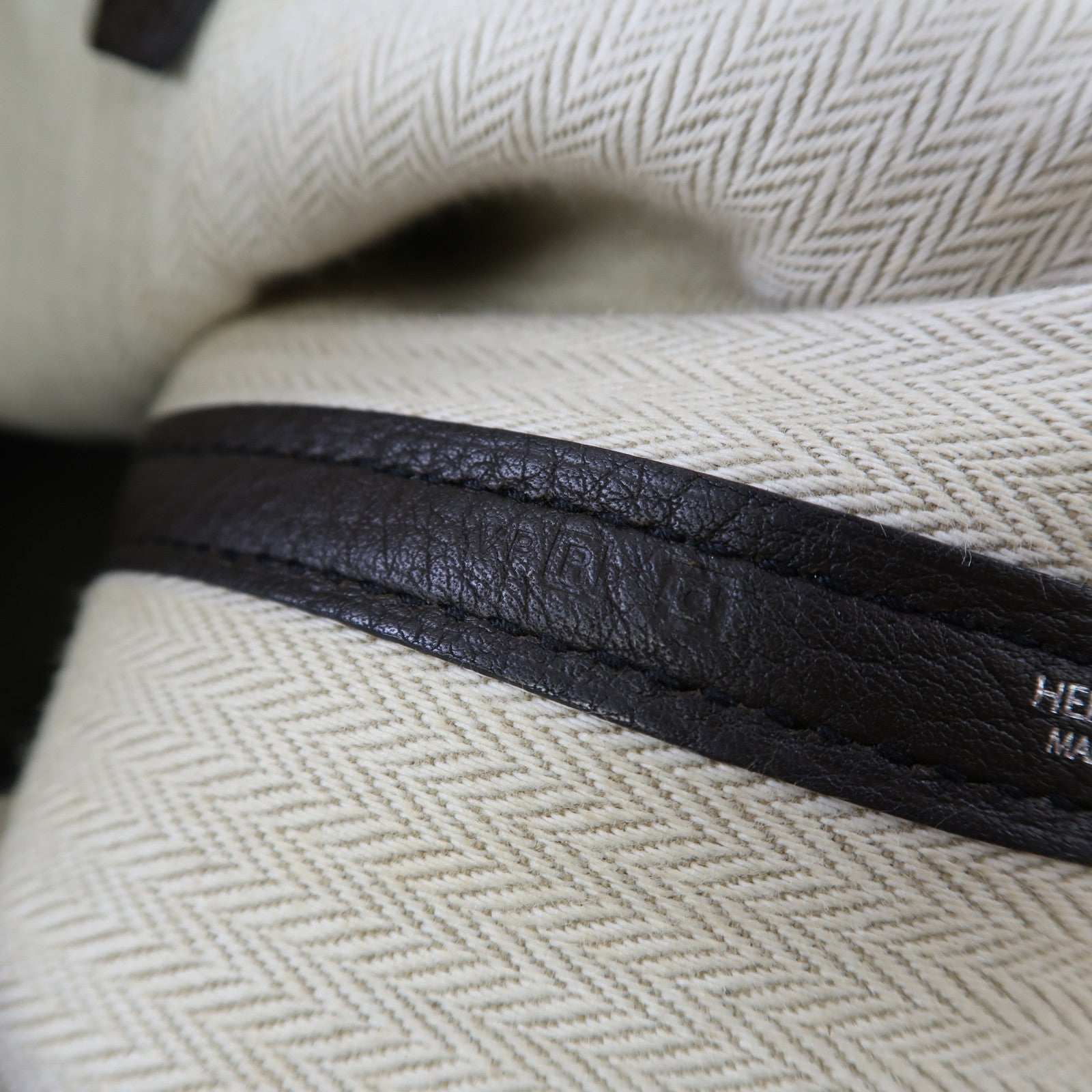 HERMES Clemence皮革Garden Party PM銀扣手挽袋巧克力色