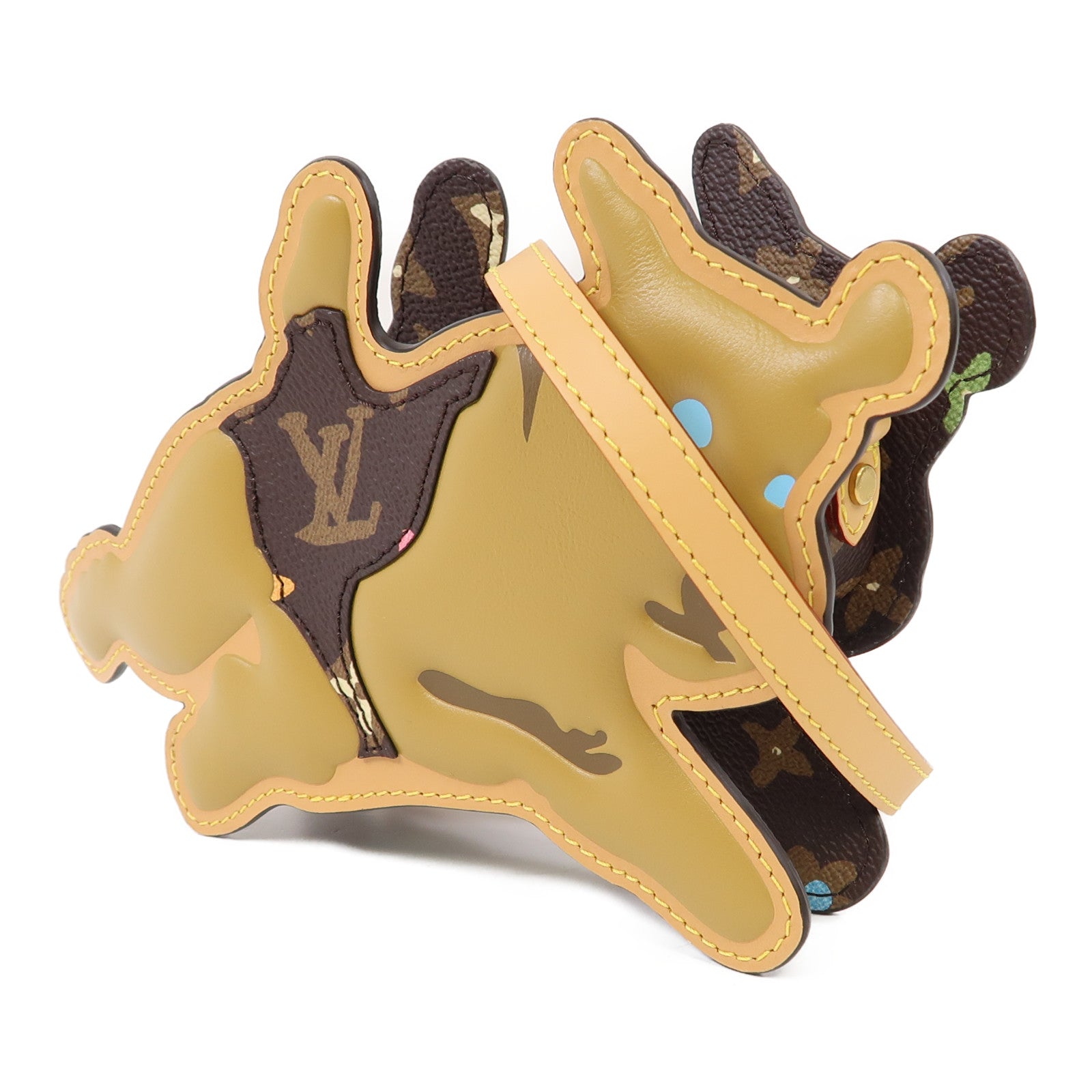 LOUIS VUITTON Monogram Craggy Dog On Strap金扣肩背袋啡色