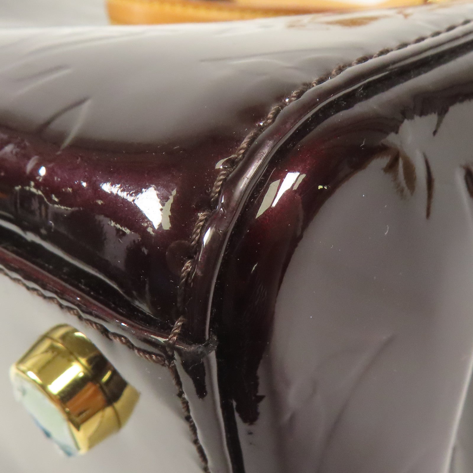 LOUIS VUITTON Vernis Brara MM金扣手挽肩背兩用袋