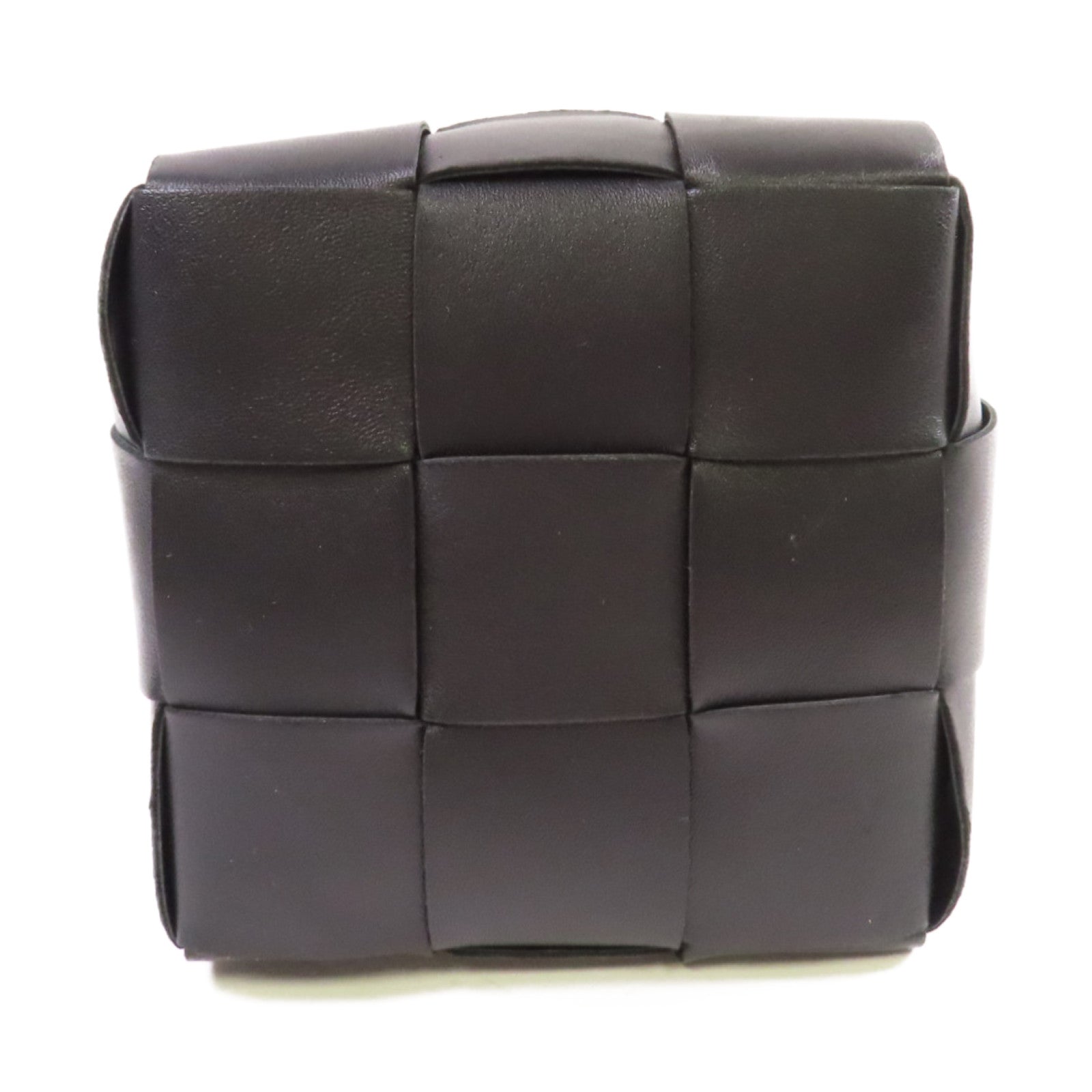 BOTTEGA VENETA 【激減優惠】織紋皮革Small Cassette Cross-Body Bucket Shoulder Bag肩背袋黑色