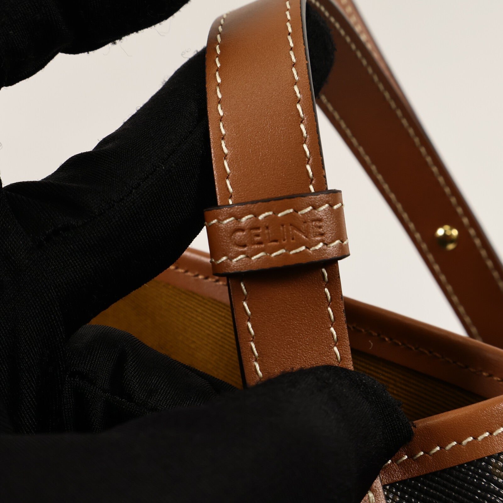 CELINE 塗層帆布Soft Shopper肩背袋
