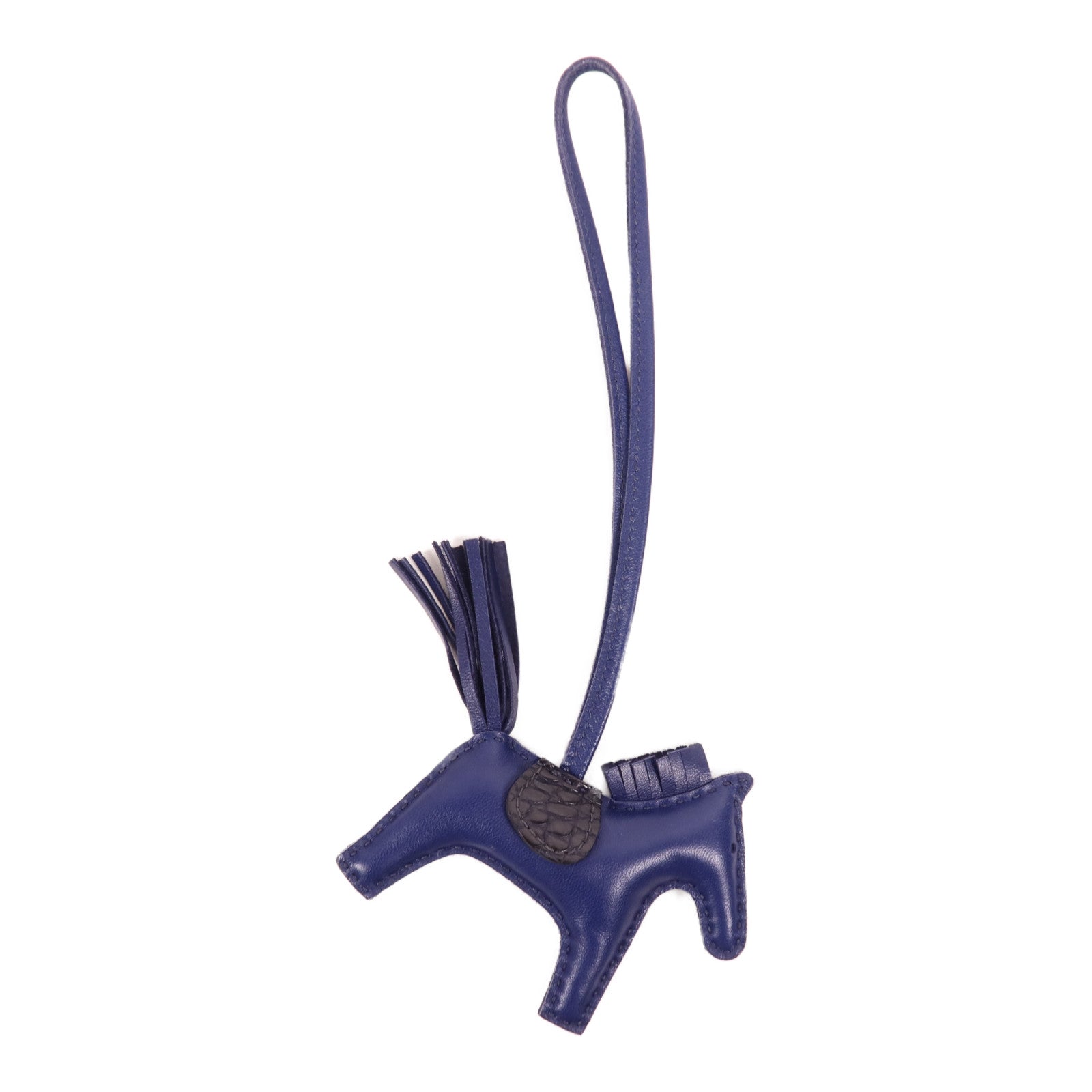 HERMES 鱷魚皮革/Milo皮革Rodeo PM掛飾