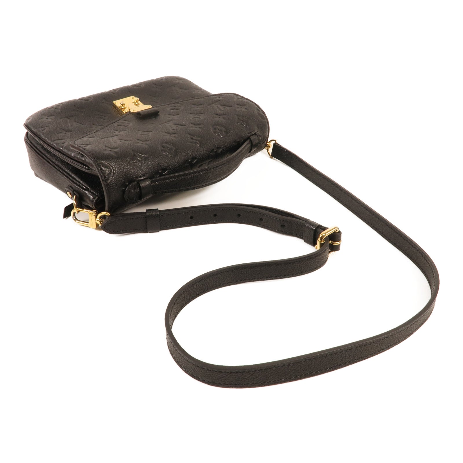 LOUIS VUITTON Monogram Empreinte Pochette Metis金扣手挽肩背兩用袋