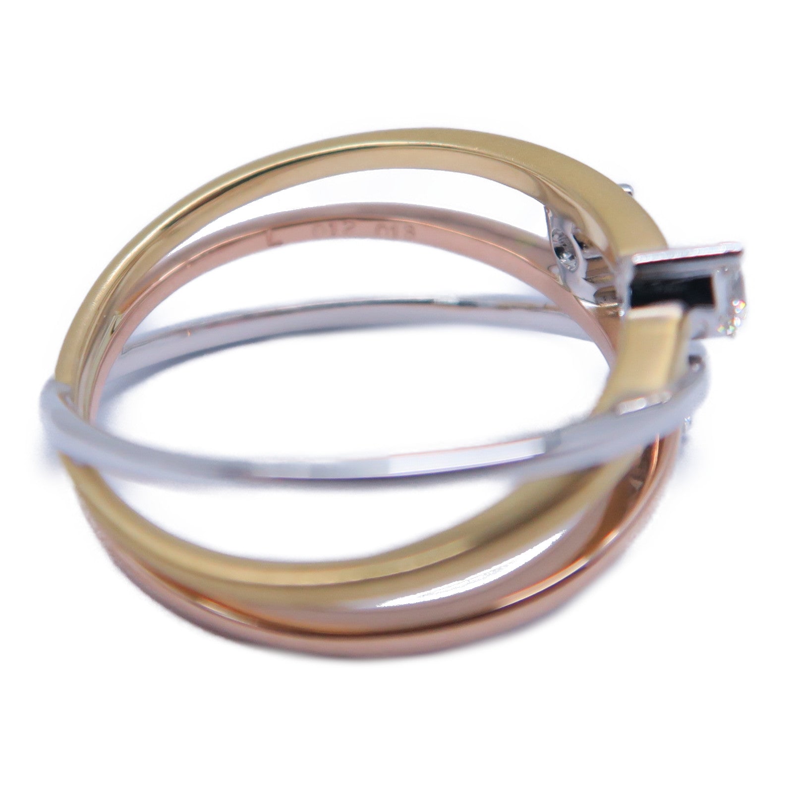 JEWELRY 【激減優惠】18K白金/黃金/玫瑰金Diamond Ring 0.12ct/0.13ct鑽石戒指US#8