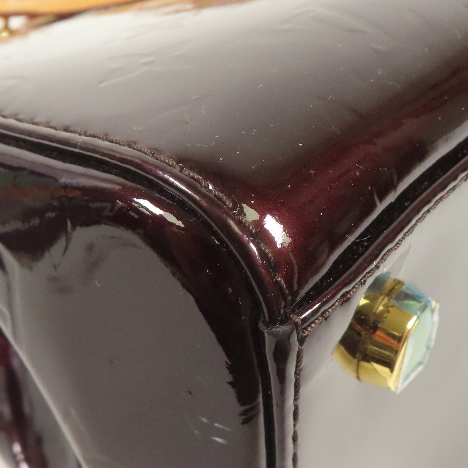 LOUIS VUITTON Vernis Brara MM金扣手挽肩背兩用袋