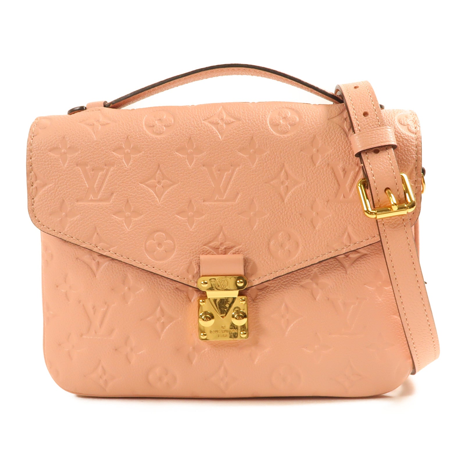 LOUIS VUITTON Monogram Empreinte Pochette Metis金扣手挽肩背兩用袋