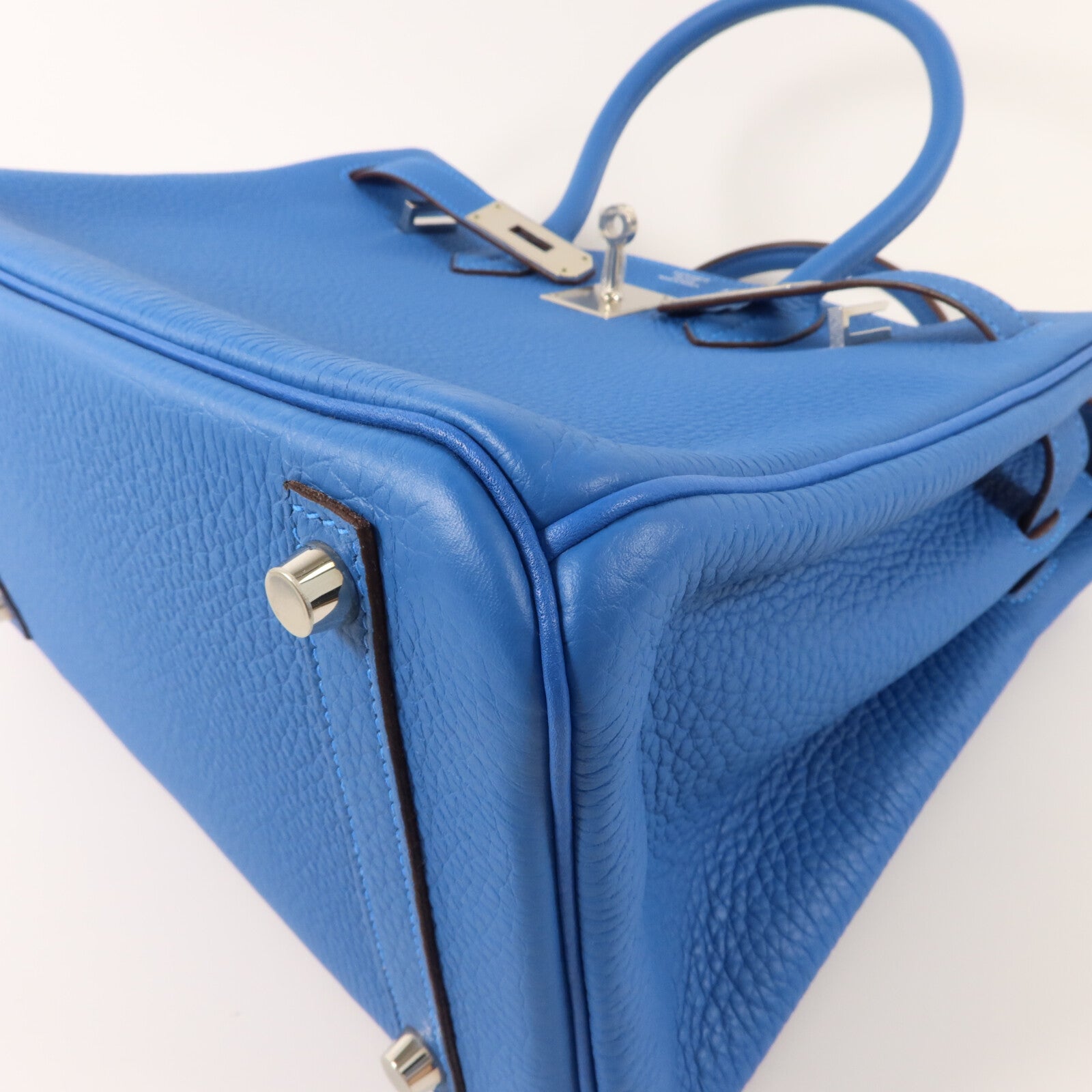 HERMES Togo皮革Birkin 30手挽袋Bleu Zanzibar