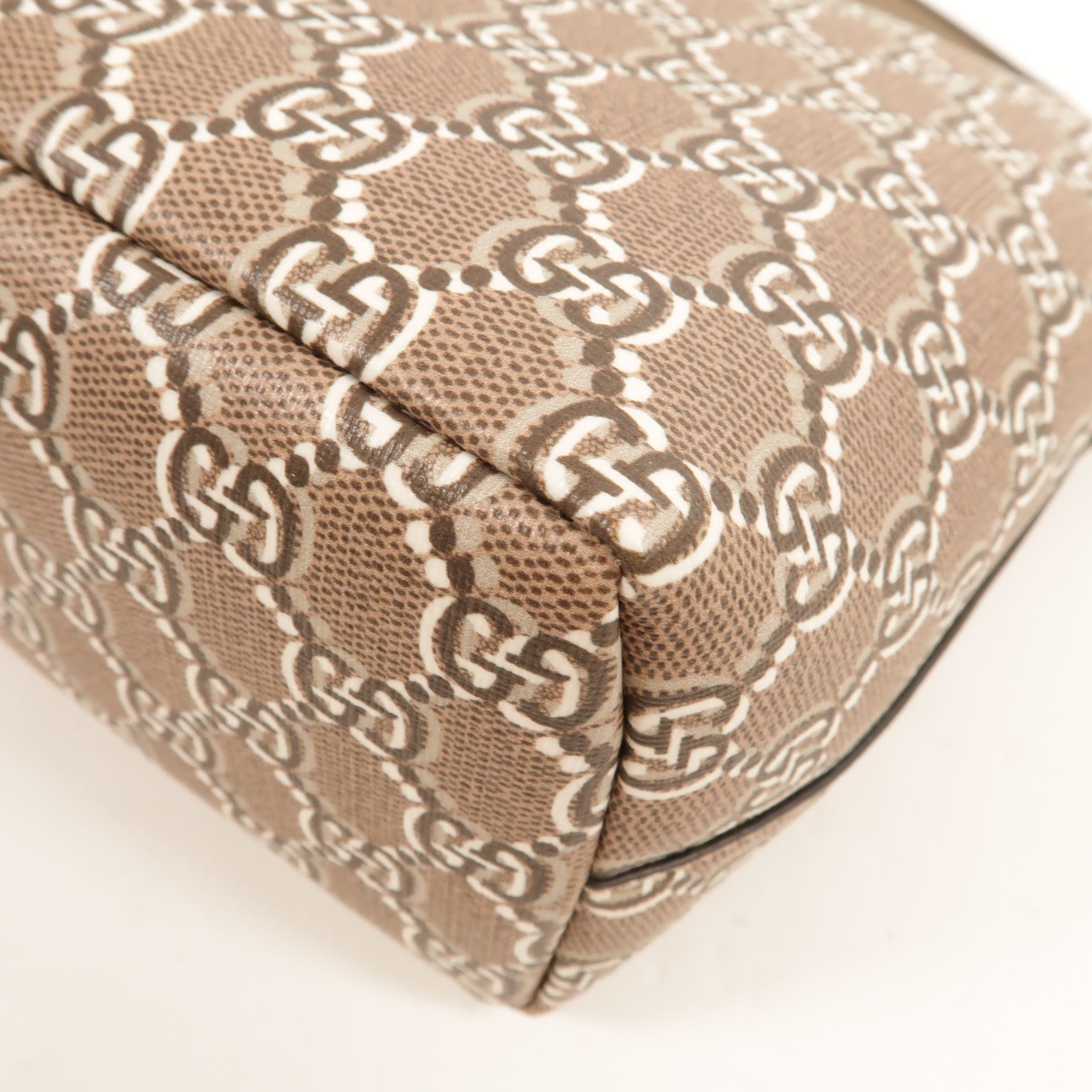 GUCCI 塗層帆布Shadow Mini手挽袋