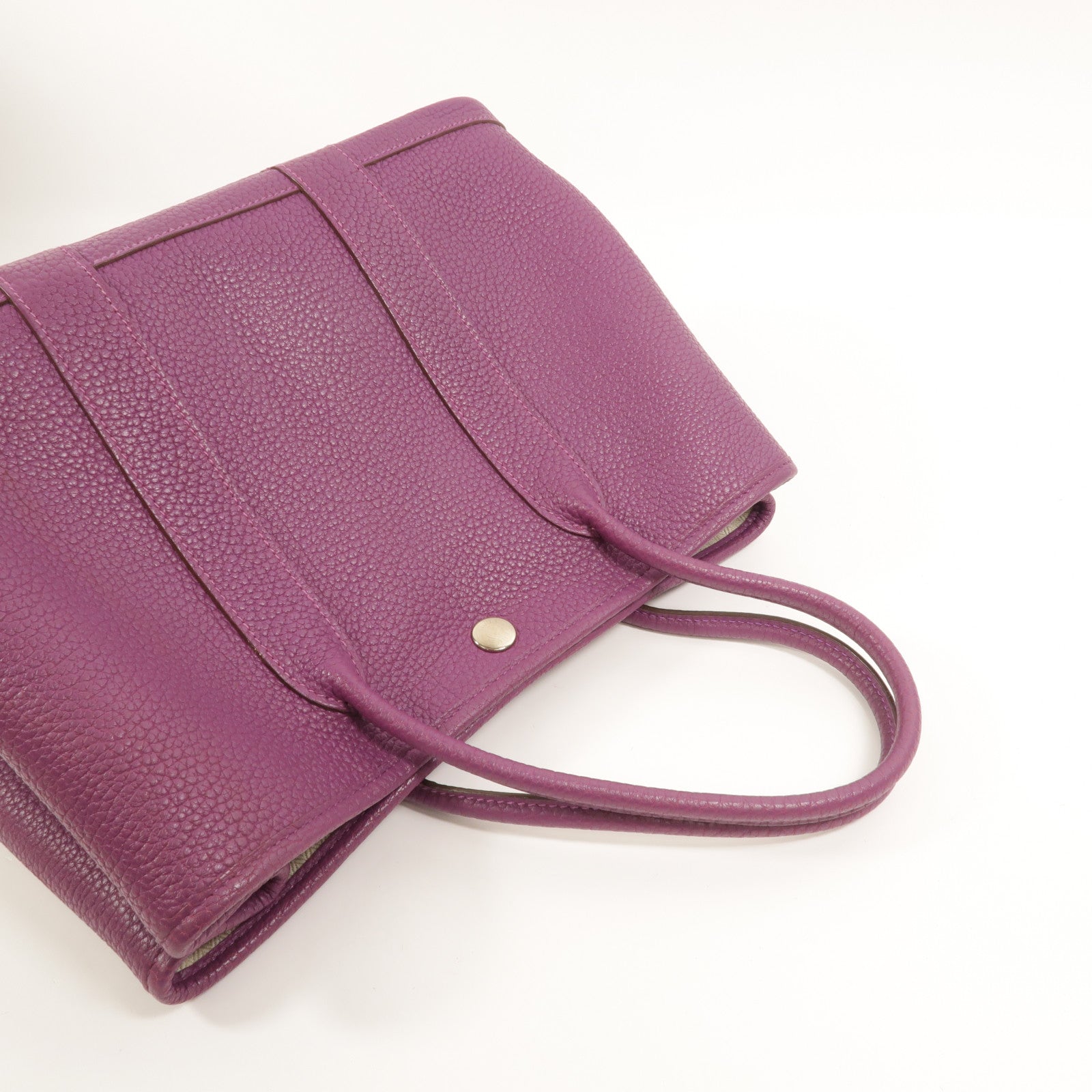 HERMES Clemence皮革Garden Party TPM手挽袋Anemone