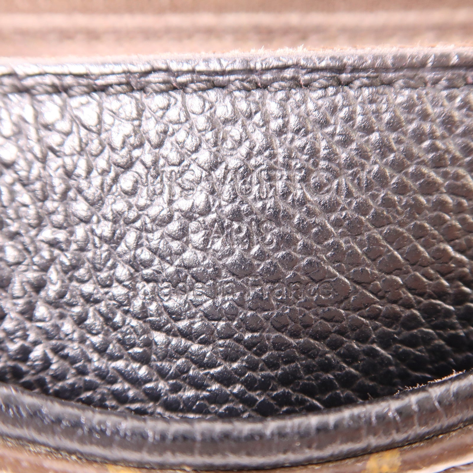 LOUIS VUITTON LV GHW Pallas Clutch Shoulder Bag M41639 Monogram Brown/Black