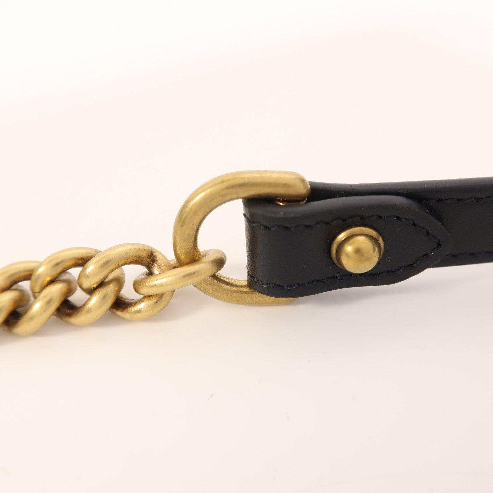 GUCCI 牛皮皮革GG Marmont Small金扣鏈帶肩背袋