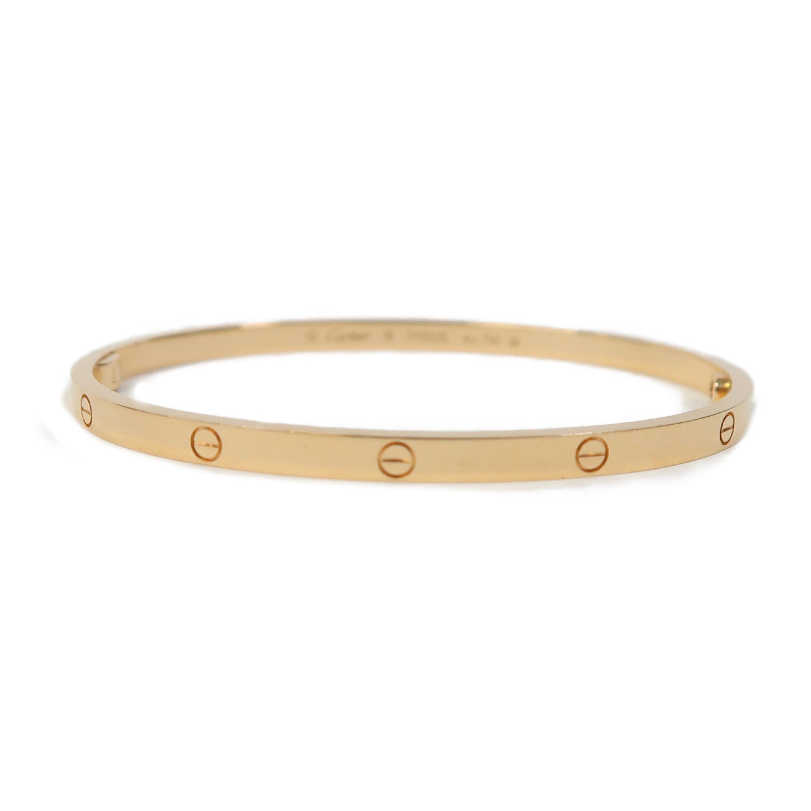 CARTIER 18K玫瑰金Love Bracelet手鐲玫瑰金色