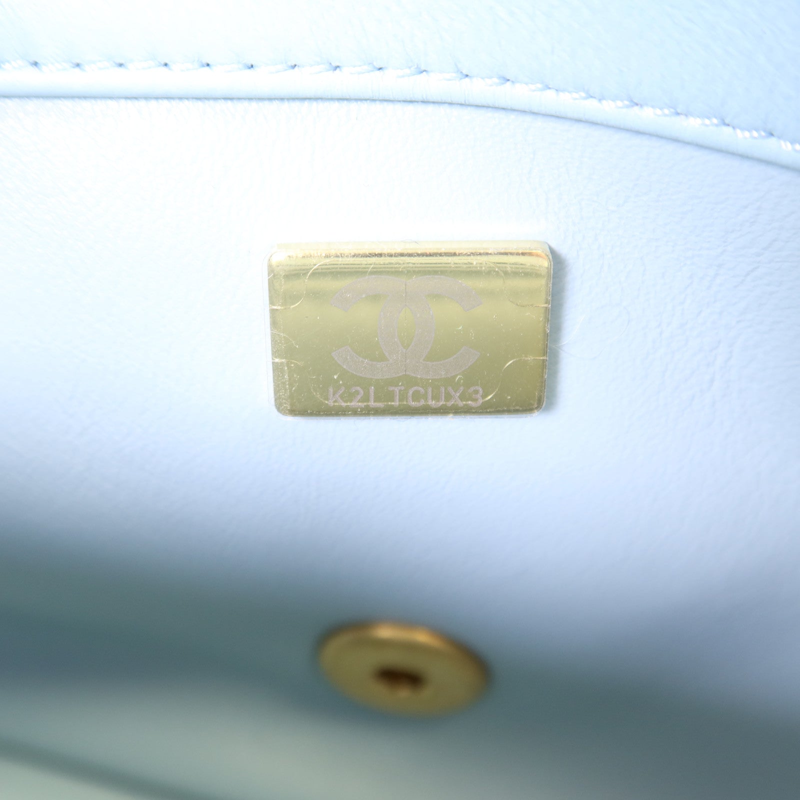 CHANEL 羊皮皮革Chain Shoulder Bag金扣鏈帶肩背袋