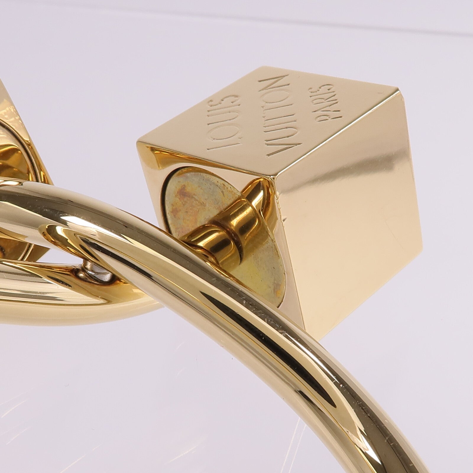 LOUIS VUITTON 金屬Cube Cuff Bracelet手鐲