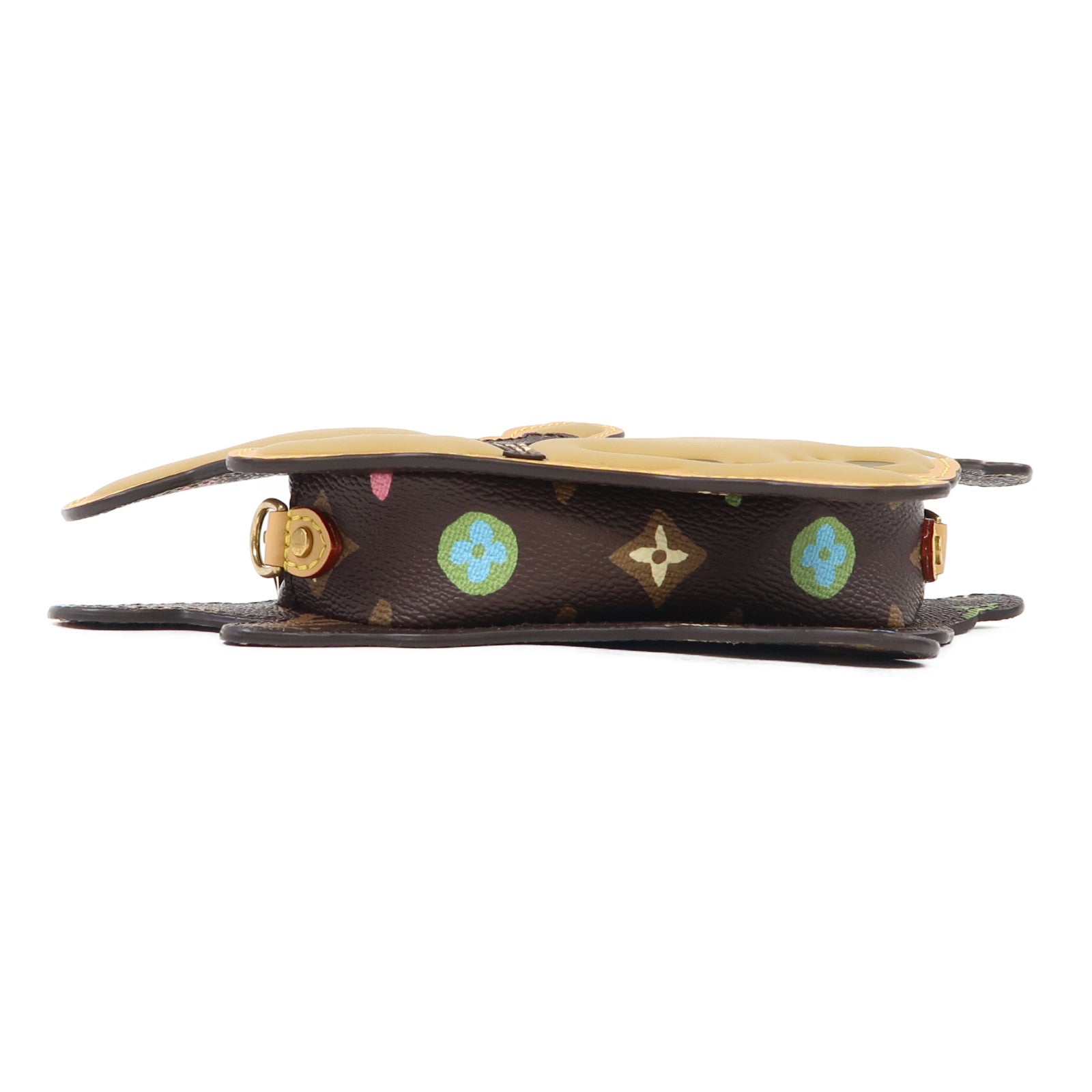 LOUIS VUITTON Monogram Craggy Dog On Strap金扣肩背袋啡色