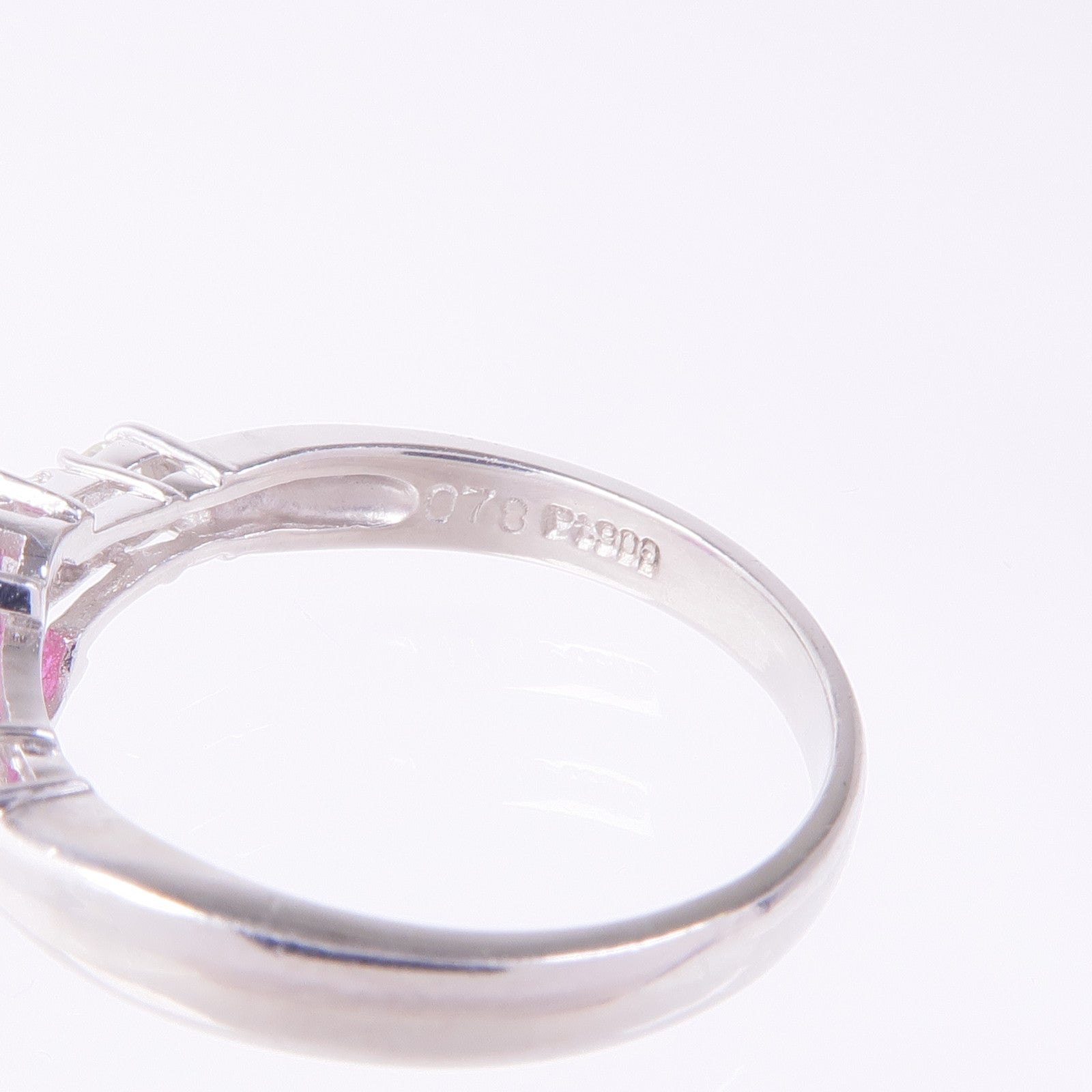 JEWELRY PT900鉑金Star Ruby Diamond Ring星光紅寶石/鑽石戒指US#5.75