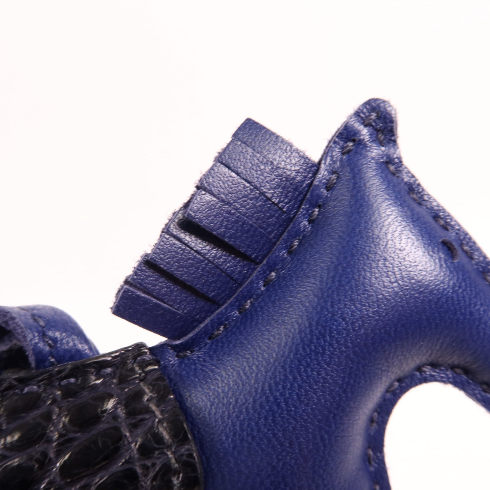 HERMES 鱷魚皮革/Milo皮革Rodeo PM掛飾