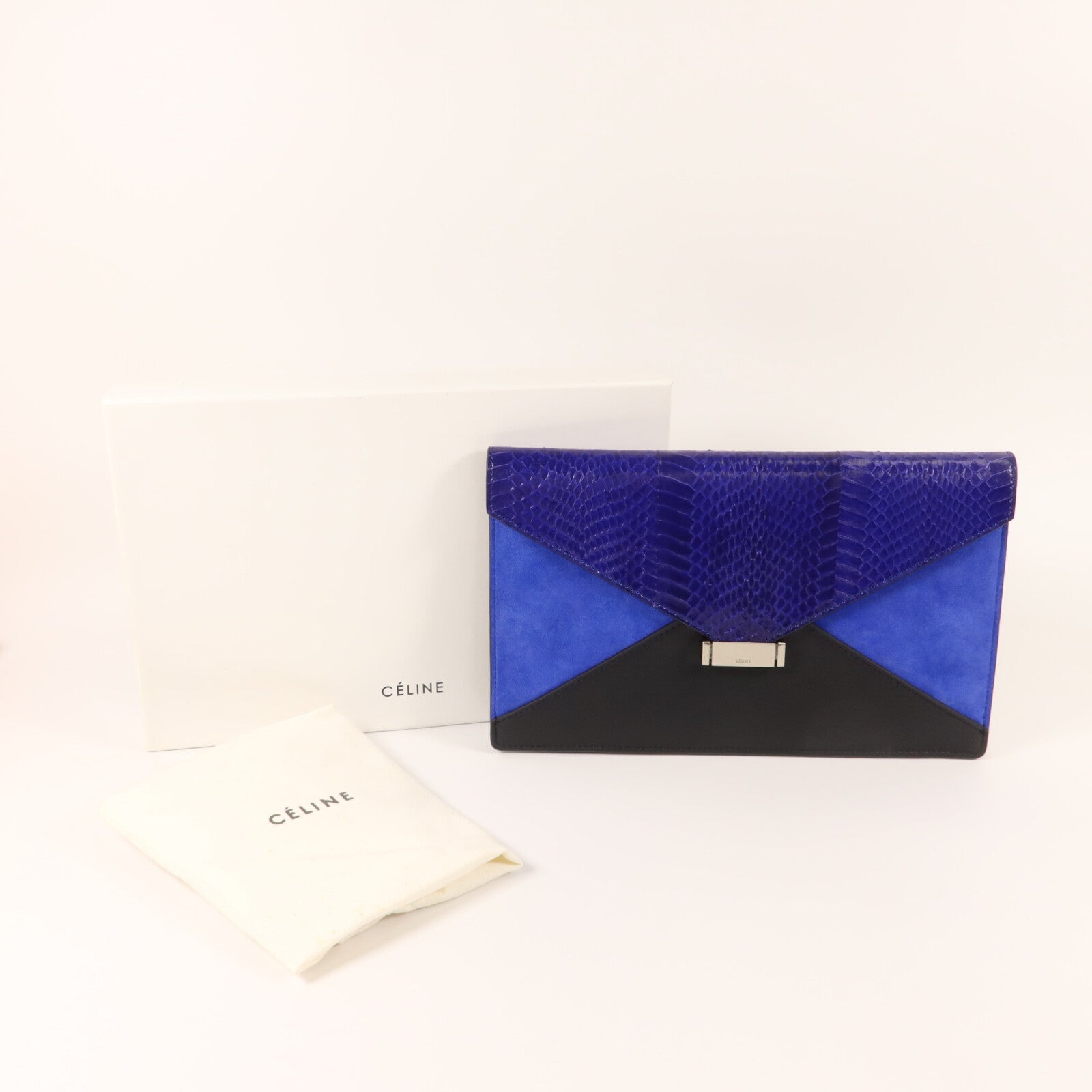CELINE 牛皮皮革/蛇皮皮革/麂皮皮革Pouch/Clutch手拿包