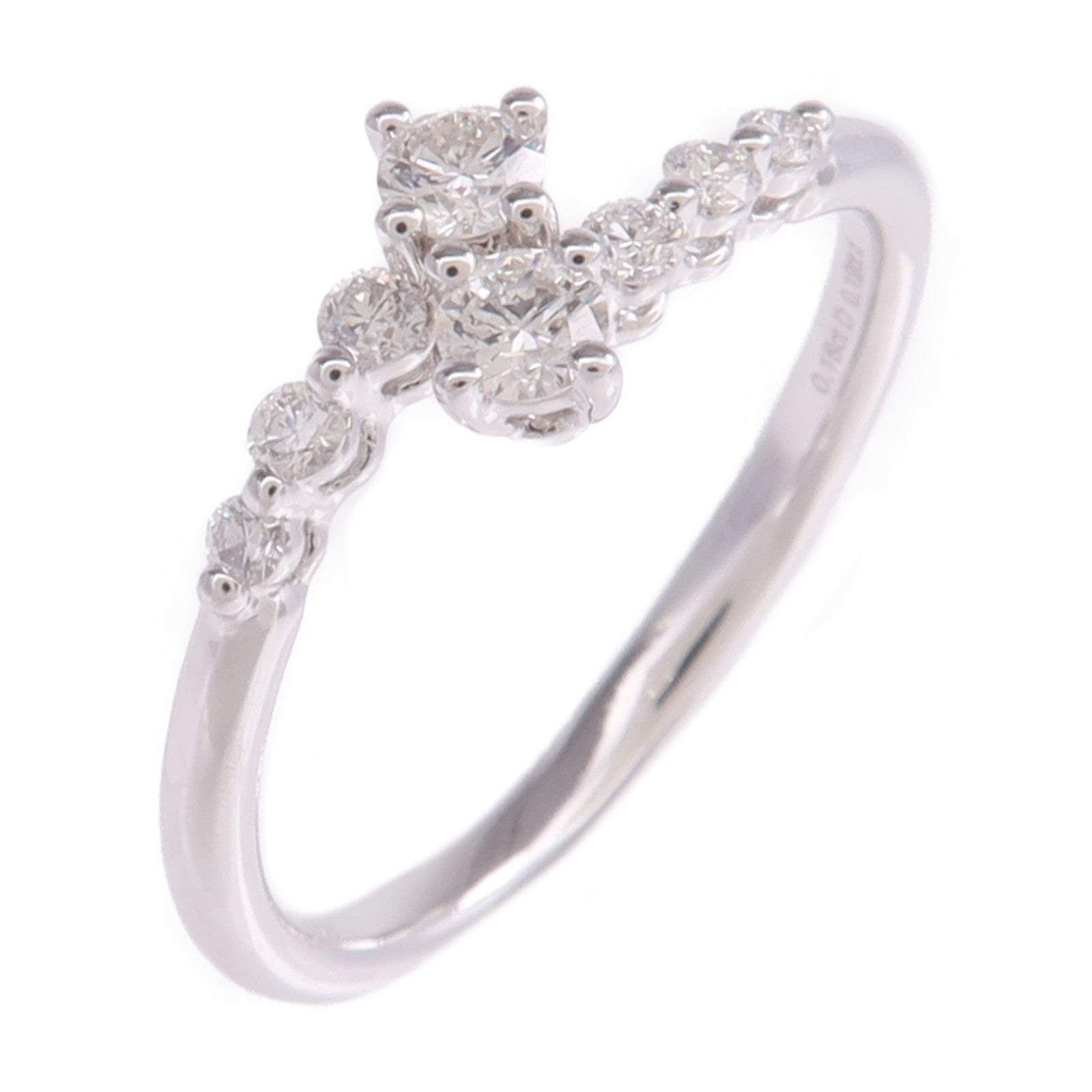 JEWELRY 18K白金Diamond Ring戒指US#6.75