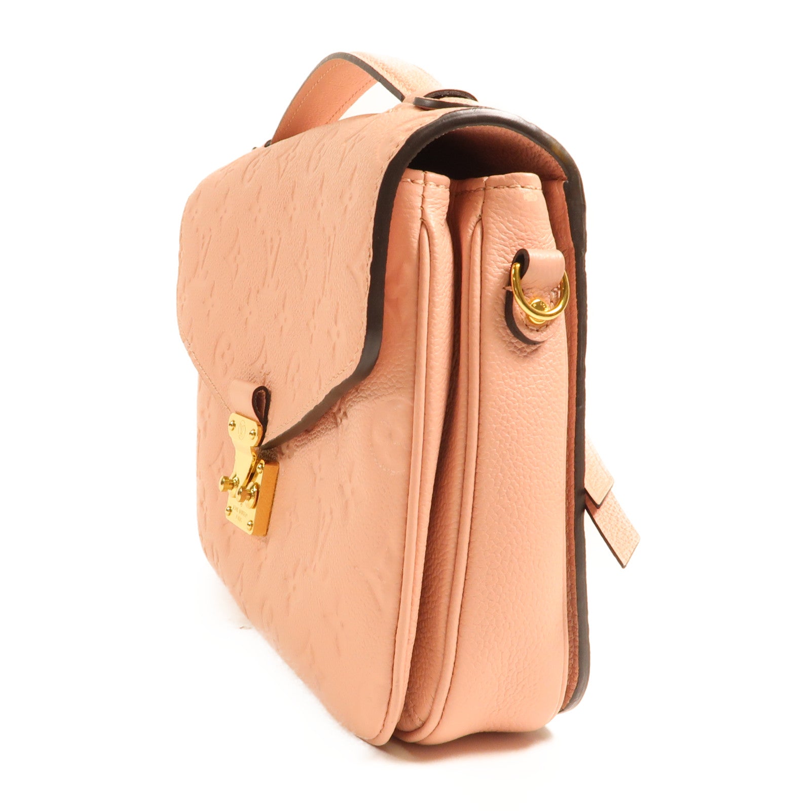 LOUIS VUITTON Monogram Empreinte Pochette Metis金扣手挽肩背兩用袋