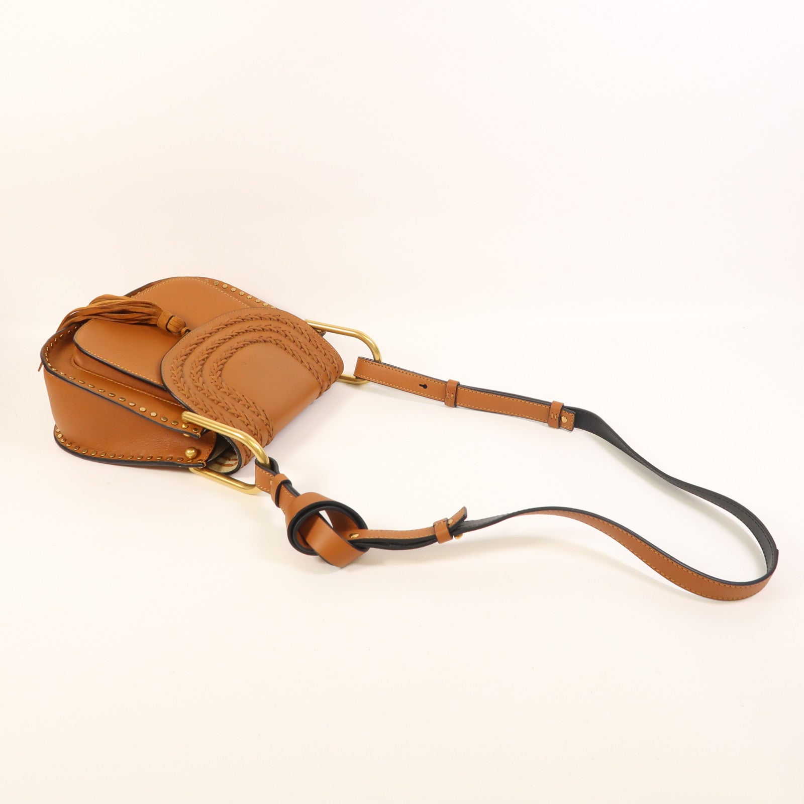 Chloe 牛皮皮革Hudson金扣肩背袋