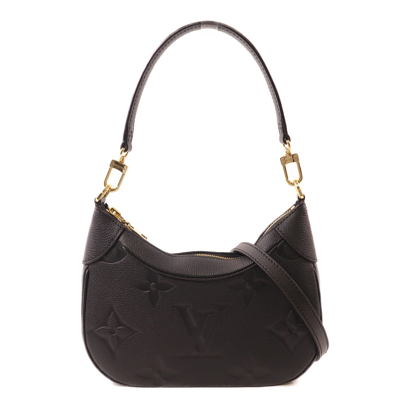 LOUIS VUITTON Monogram Empreinte Bagatelle金扣手挽袋