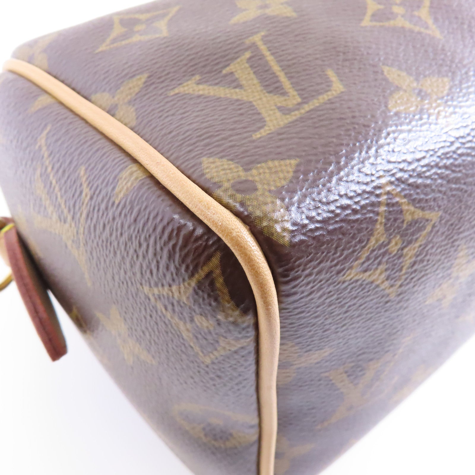 LOUIS VUITTON Monogram Speedy 20金扣手挽肩背兩用袋啡色