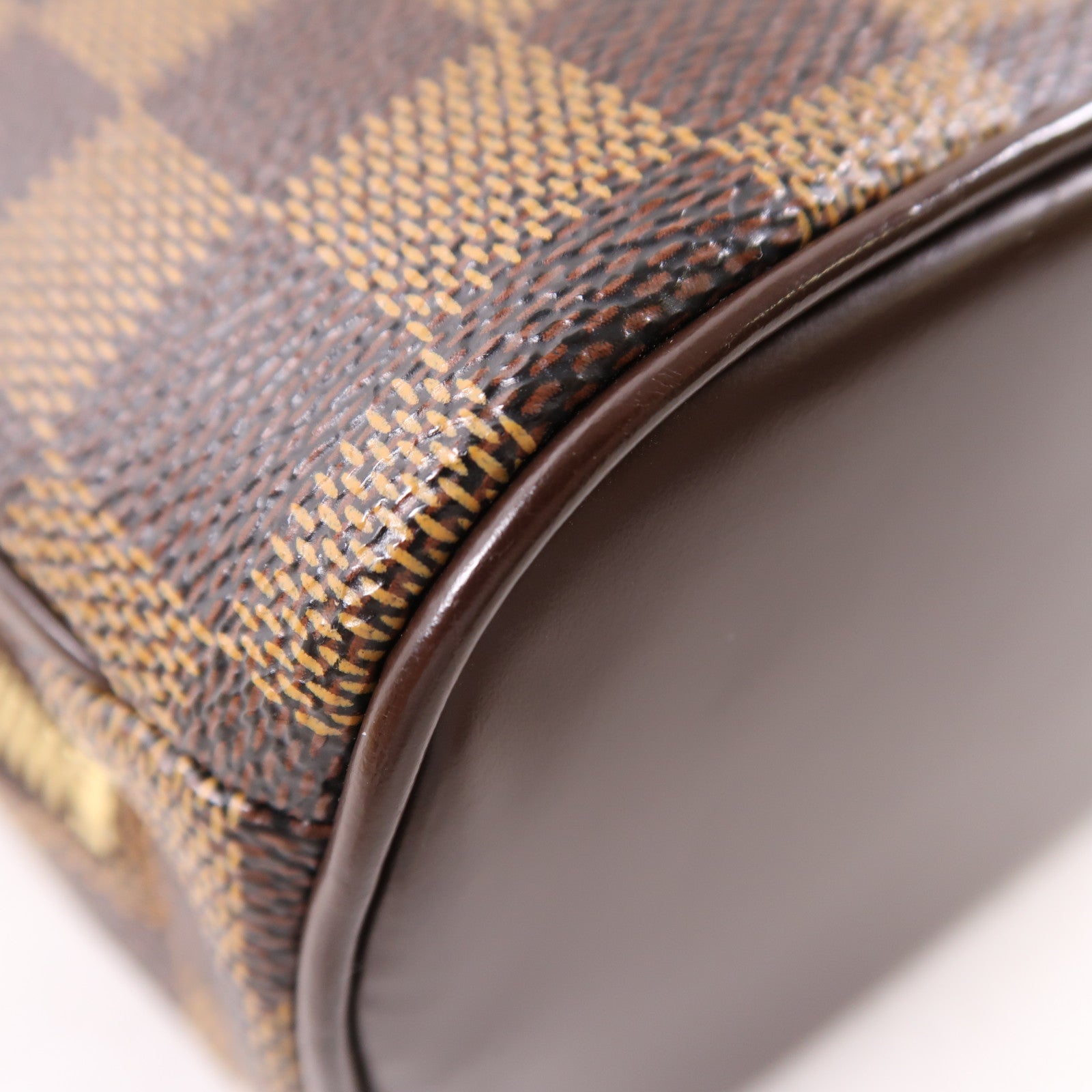 LOUIS VUITTON Damier Sarria Mini金扣手挽肩背兩用袋棕色