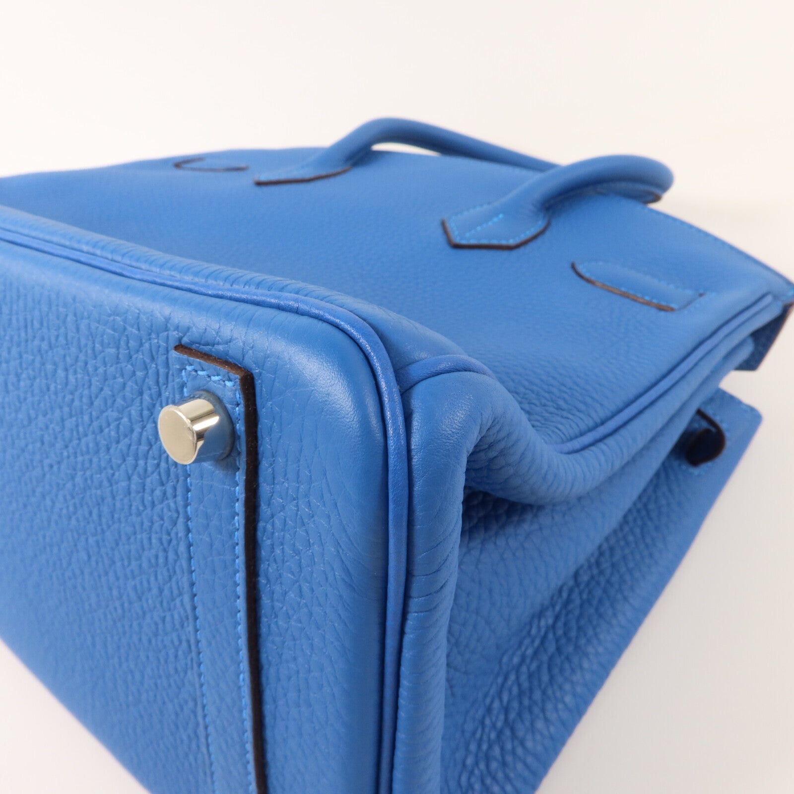 HERMES Togo皮革Birkin 30手挽袋Bleu Zanzibar