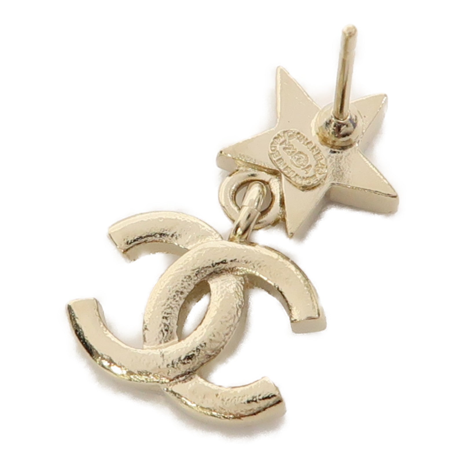 CHANEL 金屬Earrings耳環金色