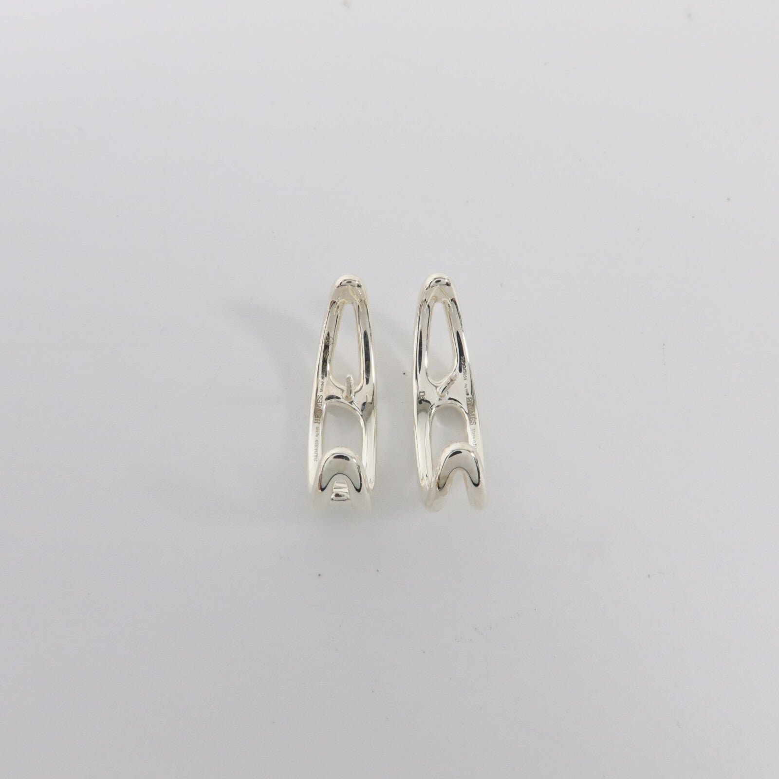 HERMES 純銀Chaine D'Ancre Punk Earrings耳環