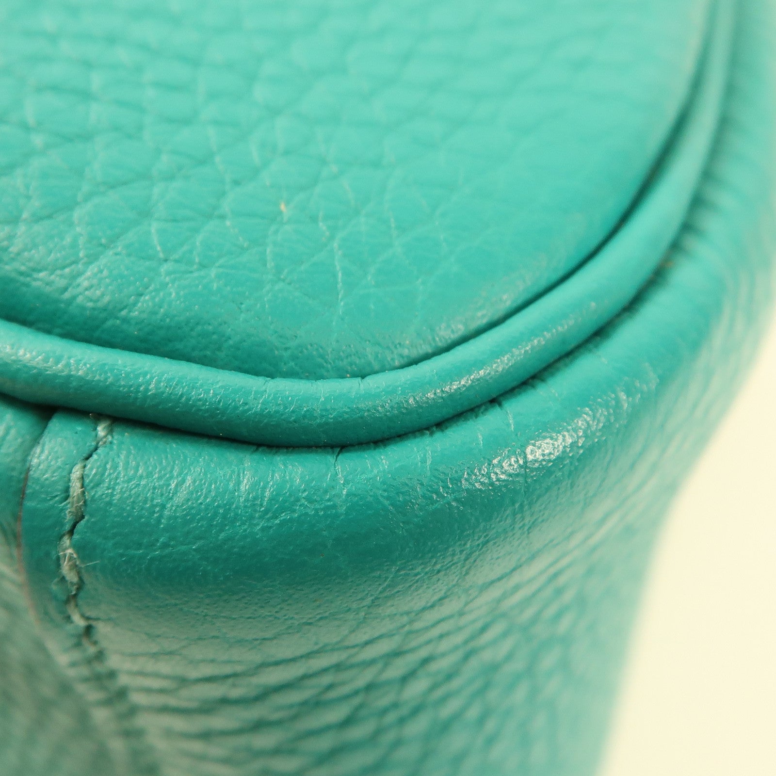 HERMES Clemence皮革Lindy 26銀扣手挽肩背兩用袋Bleu Paon藍色