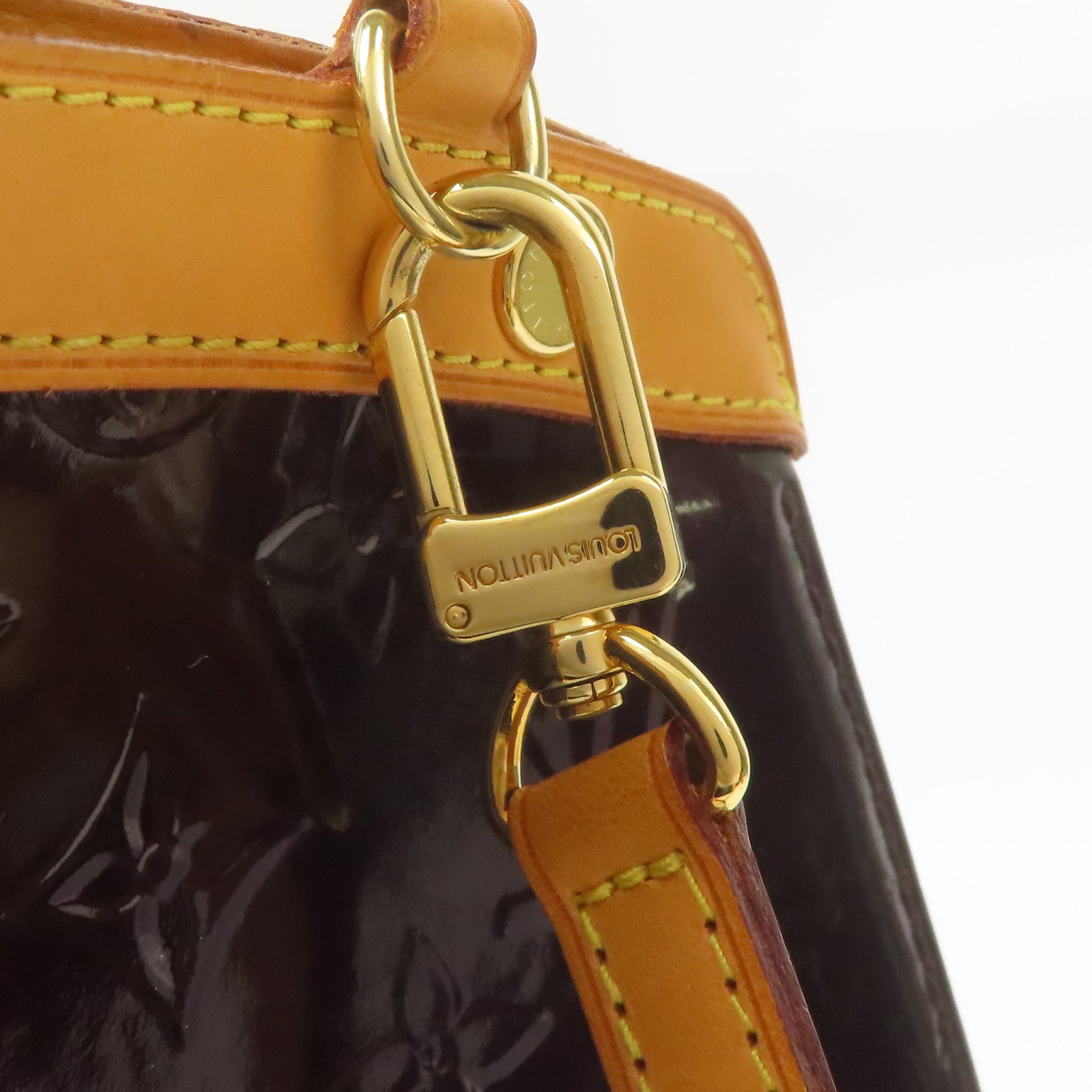 LOUIS VUITTON Vernis Brara MM金扣手挽肩背兩用袋