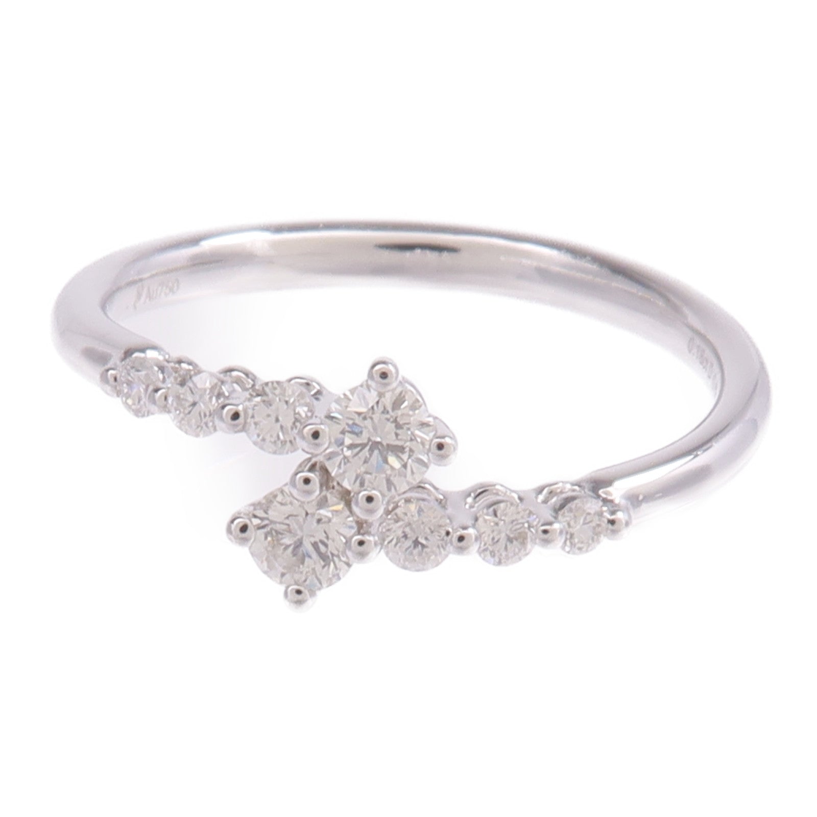 JEWELRY 18K白金Diamond Ring戒指US#6.75
