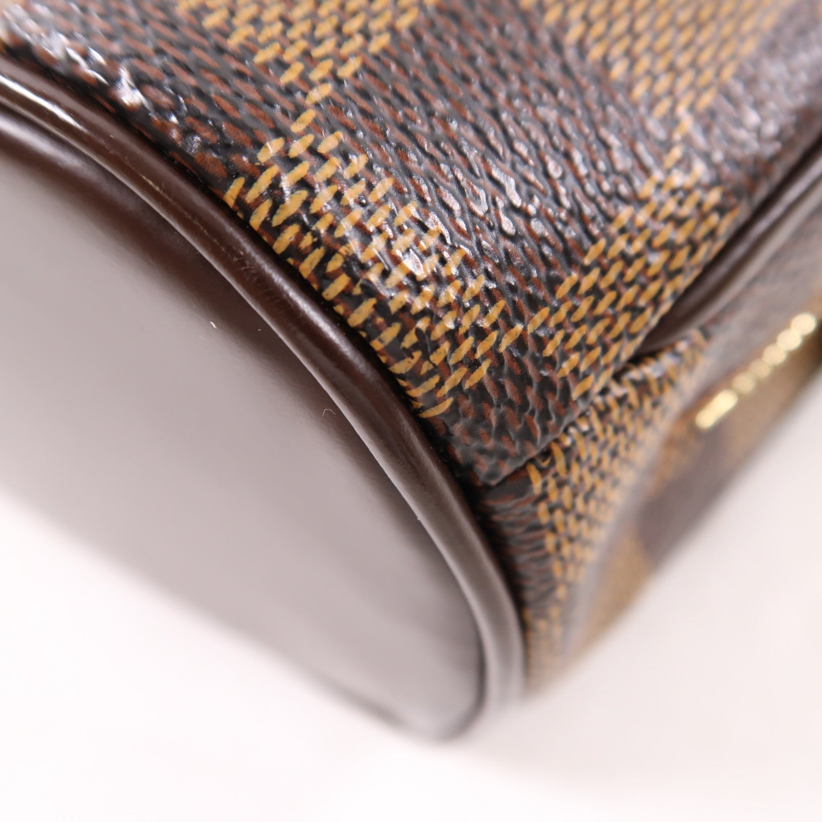 LOUIS VUITTON Damier Sarria Mini金扣手挽肩背兩用袋棕色