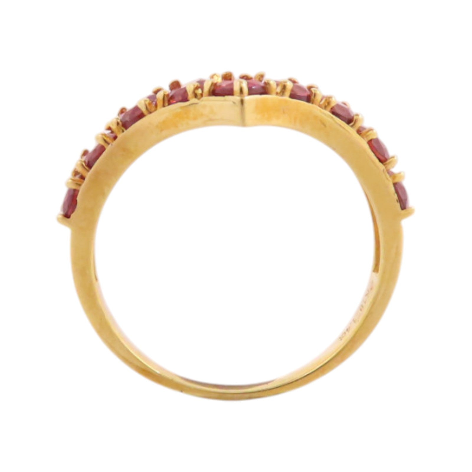 JEWELRY 18K玫瑰金/石榴寶石Garnet Ring戒指US#6.75
