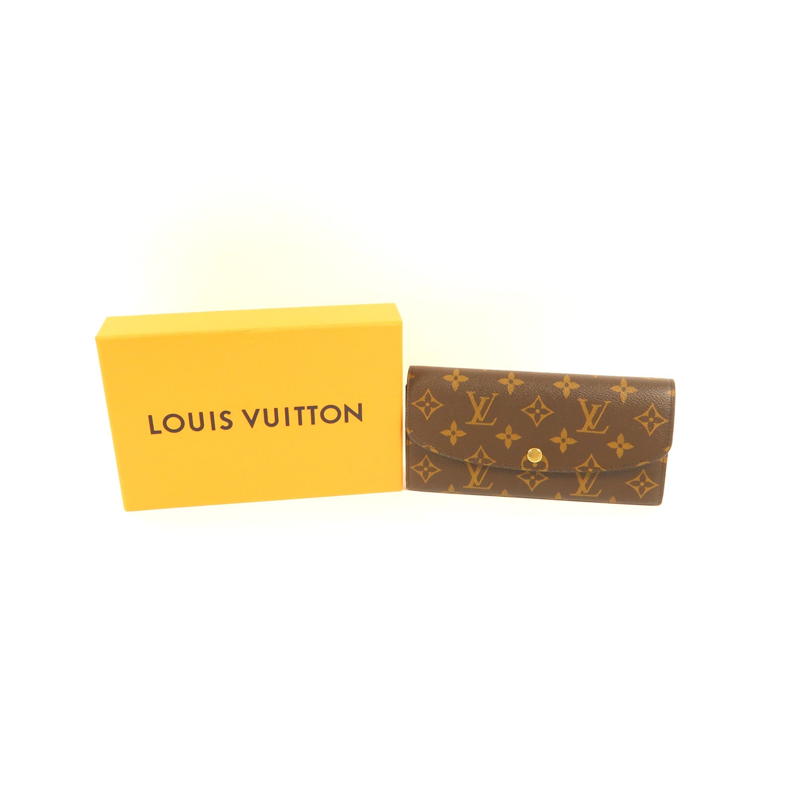 LOUIS VUITTON Monogram Emilie金扣長錢包
