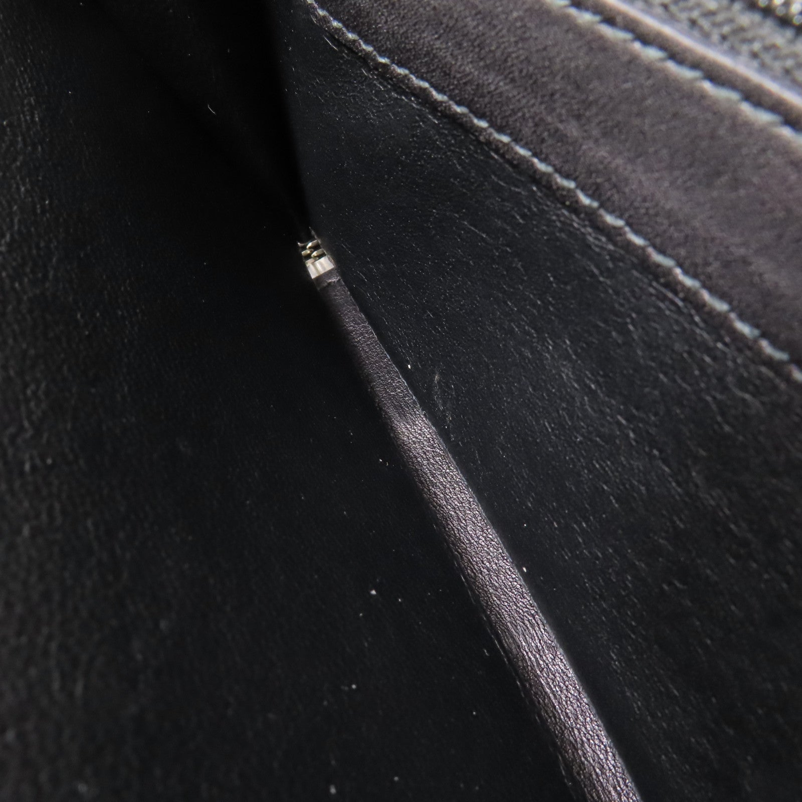 GUCCI GG SHW Zipper Long Wallet 233025 Calfskin Leather Black