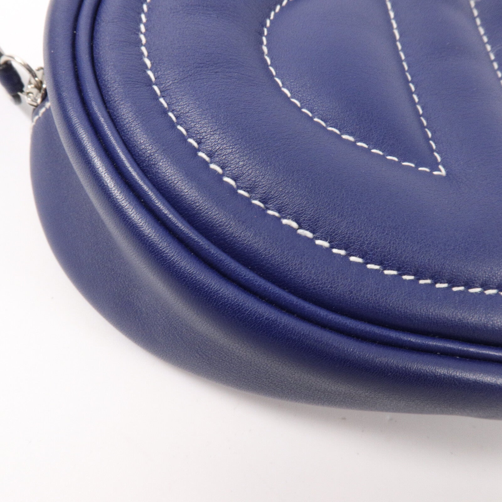 HERMES Swift皮革In The Loop Belt Bag腰包Bleu Nuit/Anemone