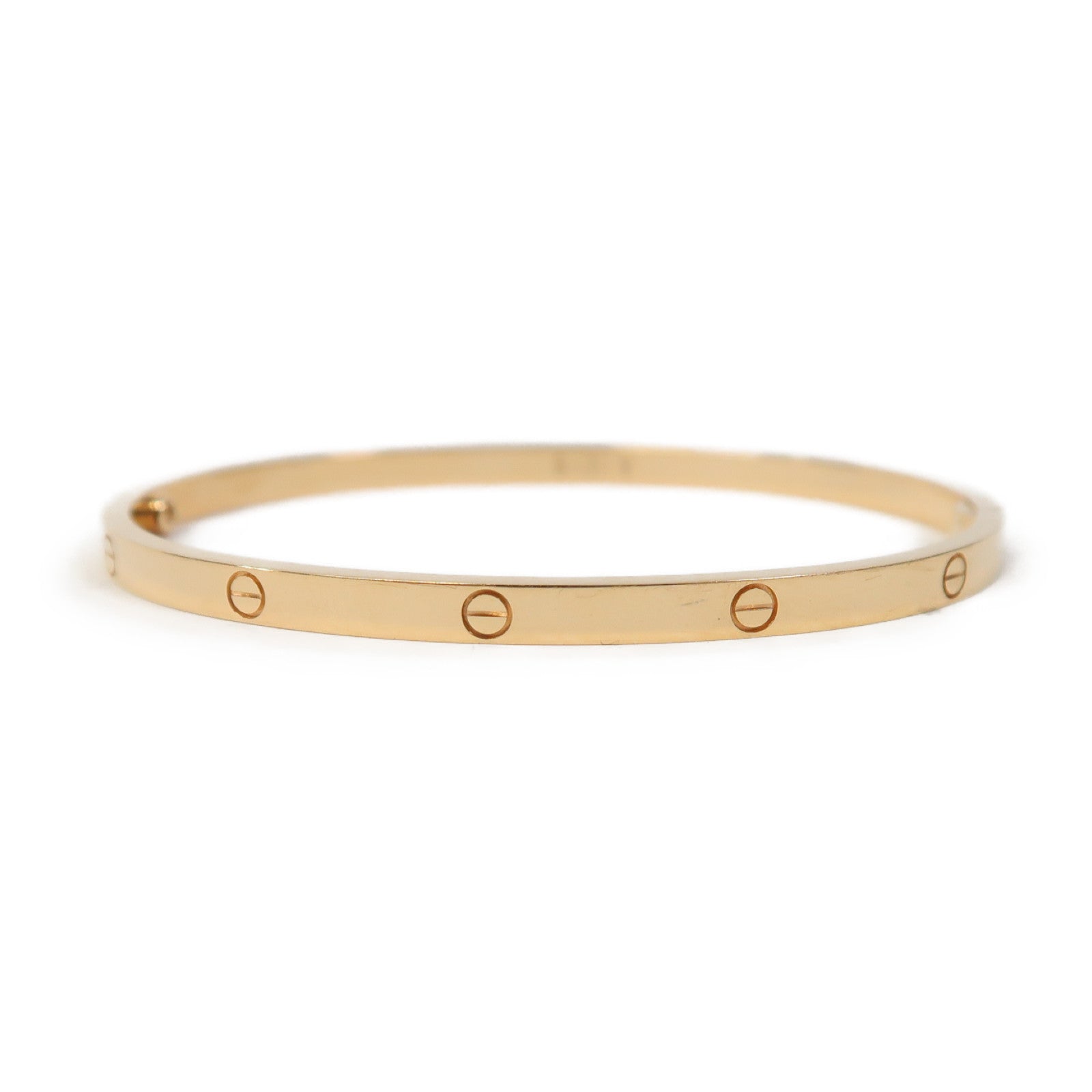 CARTIER 18K玫瑰金Love Bracelet手鐲玫瑰金色