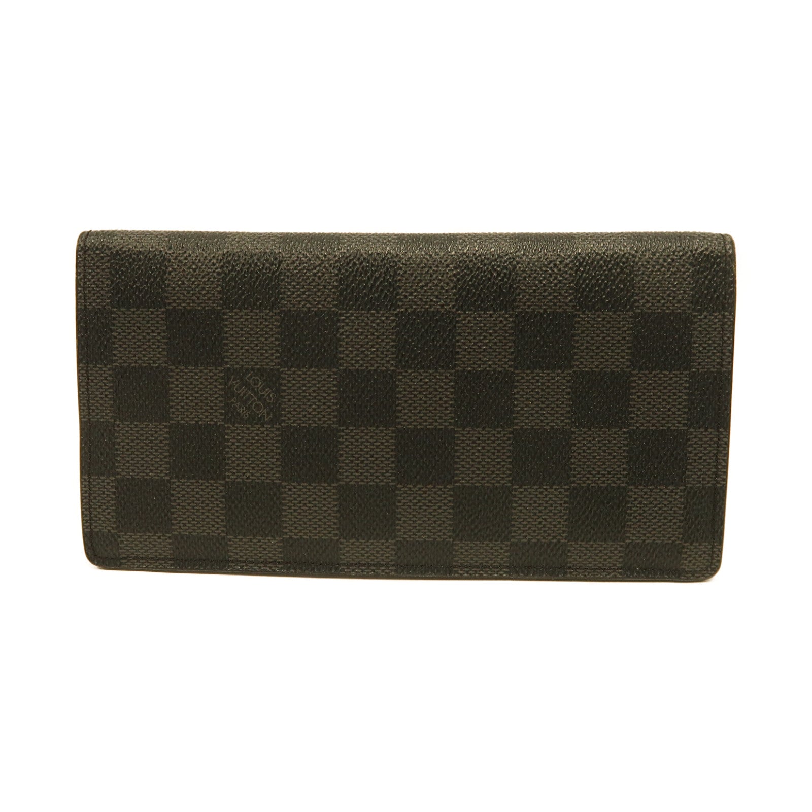 LOUIS VUITTON 【激減優惠】Damier Graphite Brazza Wallet長錢包黑色