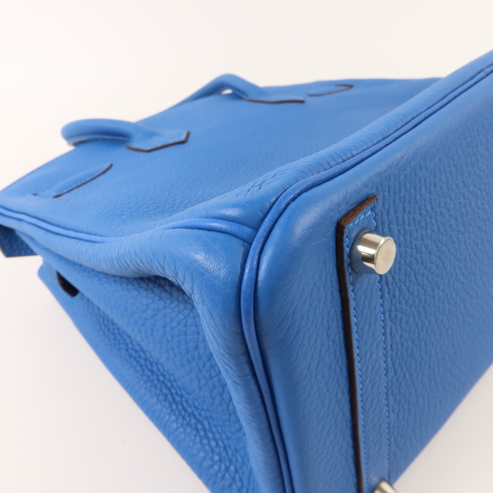 HERMES Togo皮革Birkin 30手挽袋Bleu Zanzibar