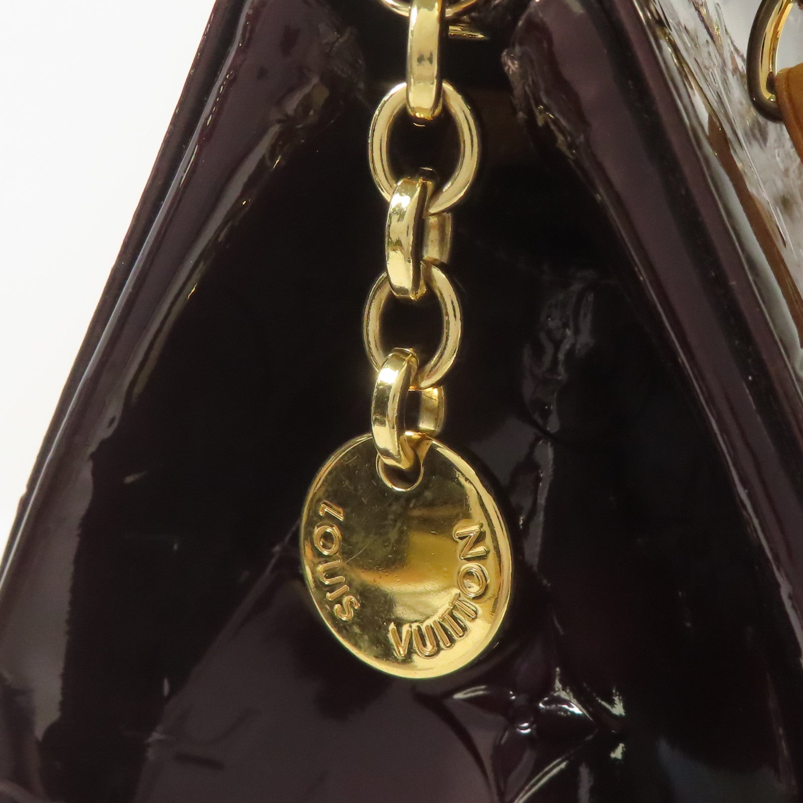 LOUIS VUITTON Vernis Brara MM金扣手挽肩背兩用袋