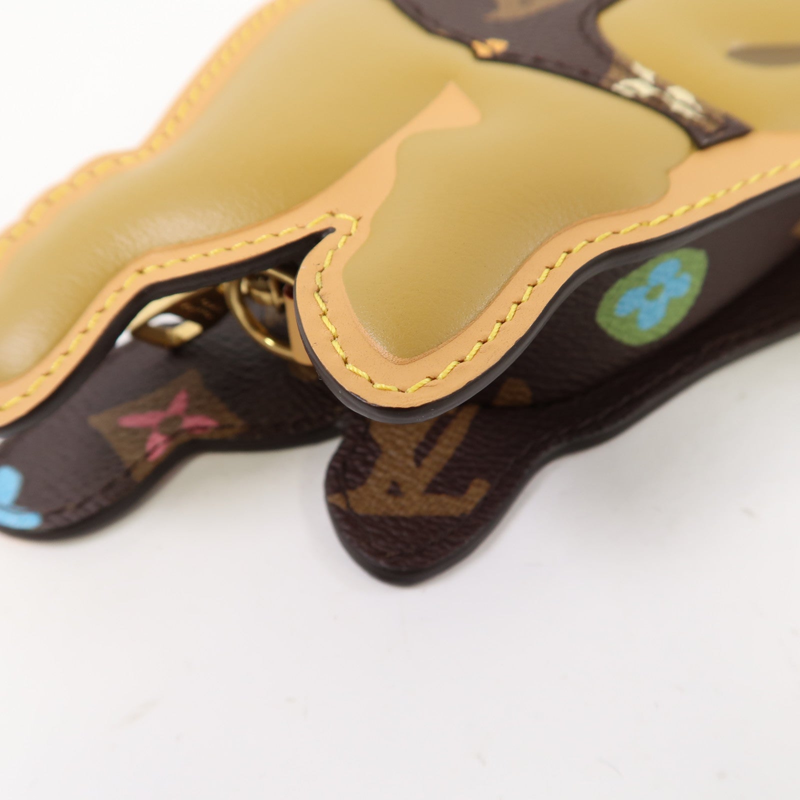 LOUIS VUITTON Monogram Craggy Dog On Strap金扣肩背袋啡色