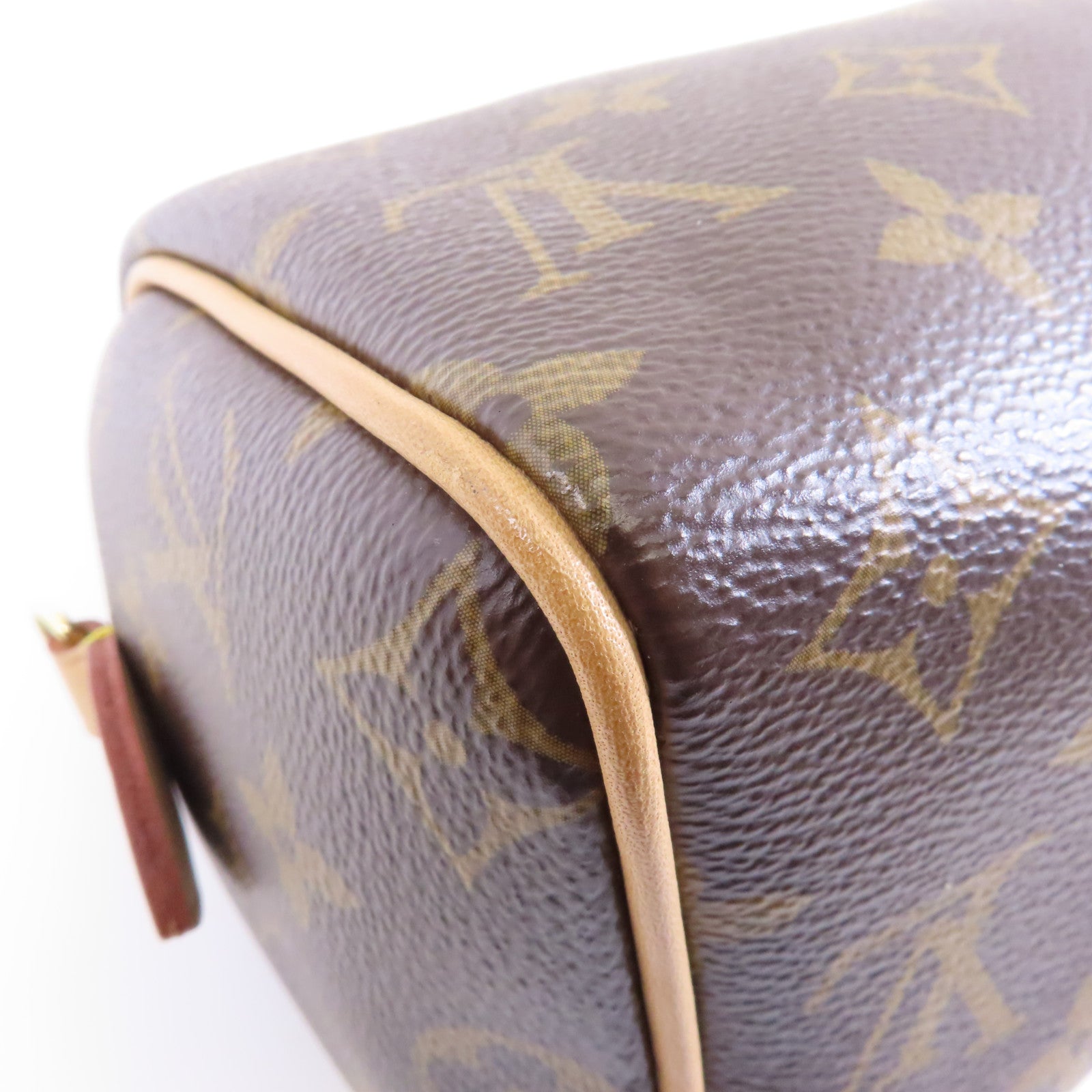 LOUIS VUITTON Monogram Speedy 20金扣手挽肩背兩用袋啡色